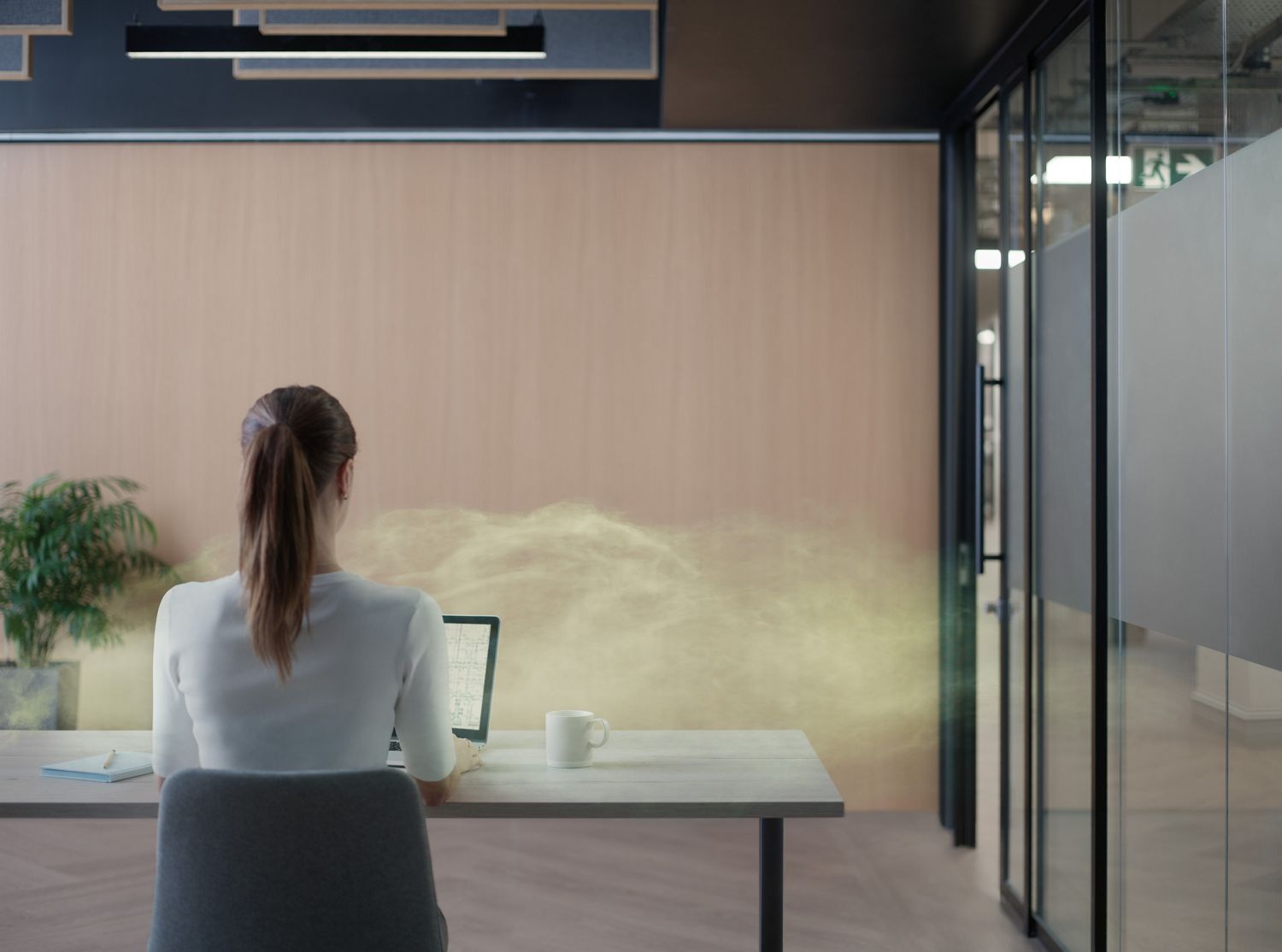 Pollutants in an office. 